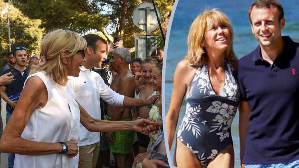 Brigitte et Emmanuel Macron à la plage cette rencontre cocasse du