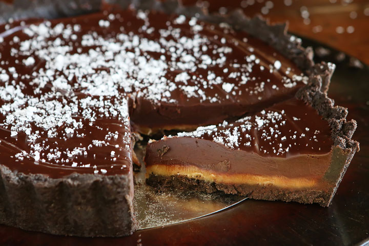 Recette Tarte Au Chocolat Et Caramel Beurre Sale France Buzz