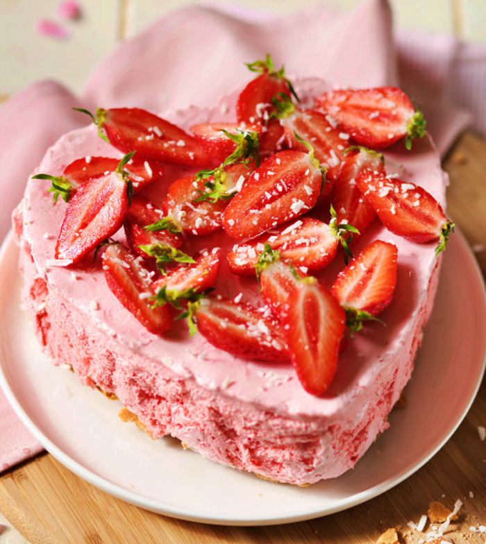 Gateau Nuage Glace Aux Fraises