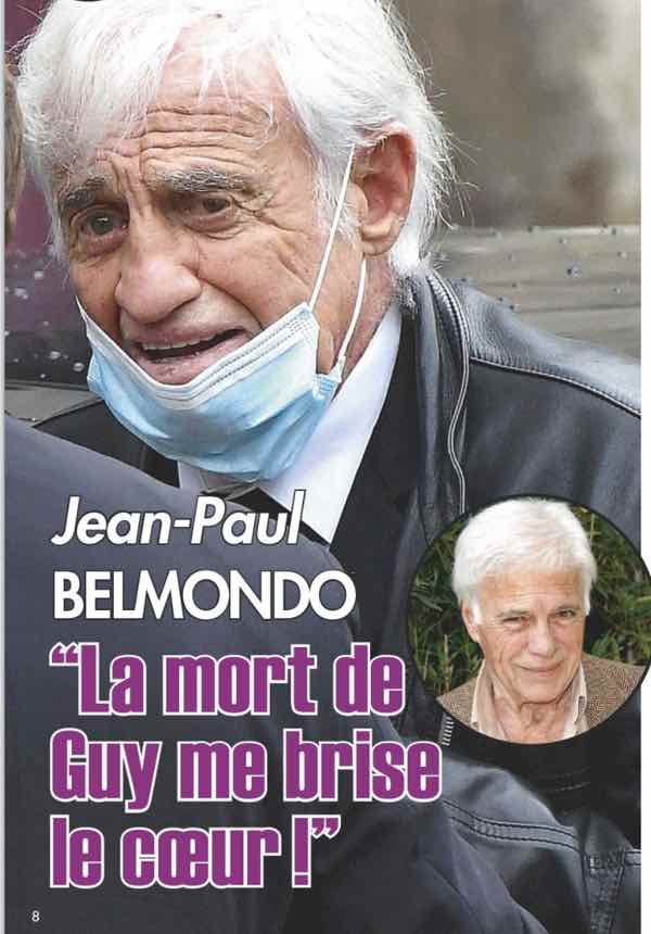 Jean-Paul Belmondo, un homme brisé aux obsèques de Guy Bedos (photo)