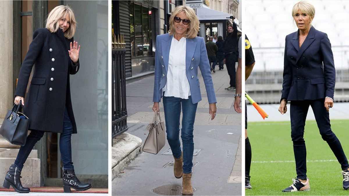 Brigitte Macron : plus décontractée que jamais dans son style « casual-chic », retour à la source.