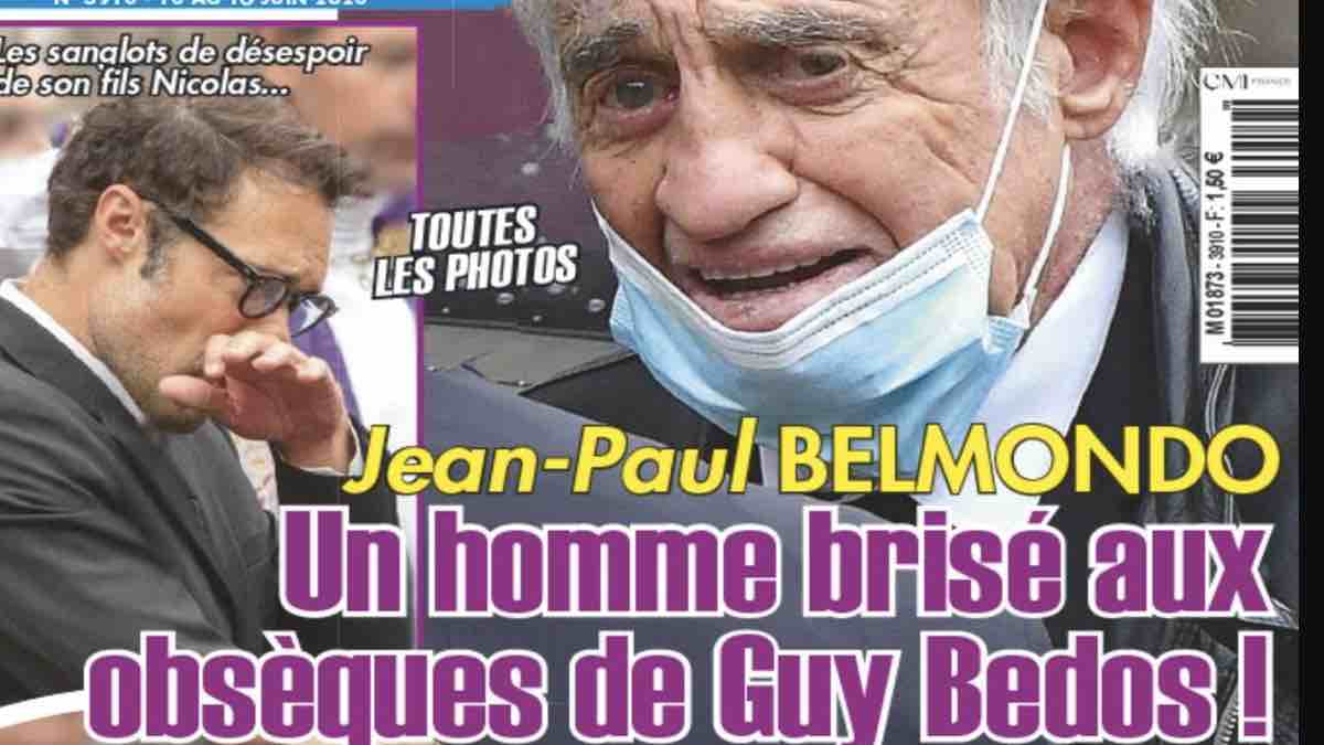 Jean-Paul Belmondo un homme brisé aux obsèques de Guy Bedos