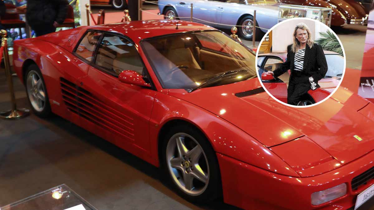 Johnny Hallyday : sa Ferrari 512 TR a mis le feu aux enchères… 270 000 € encaissés.